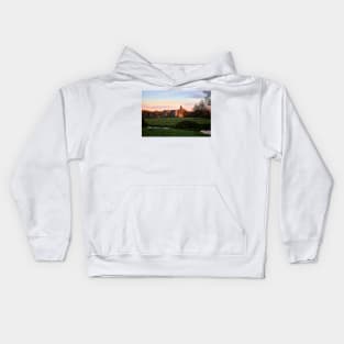 Newark Priory, Ripley, Surrey at Sunset Kids Hoodie